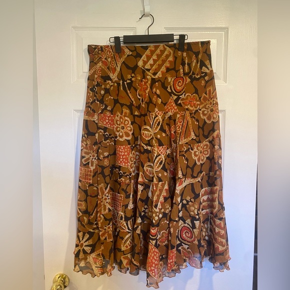 Ruby Rd. Petite Multicolour MIDI Skirt Size 16 - Picture 4 of 7